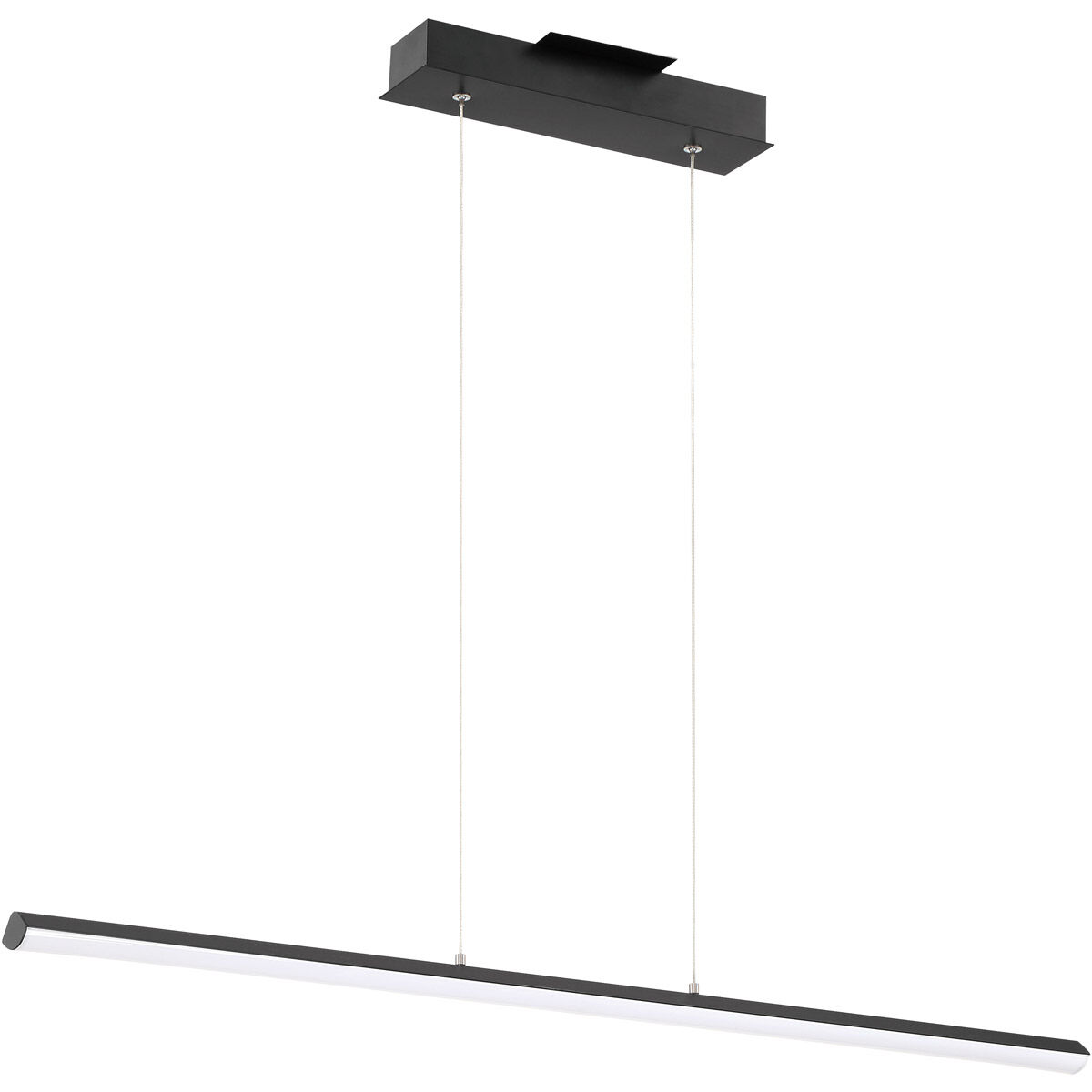 Float LED 48 inch Matte Black Pendant Ceiling Light